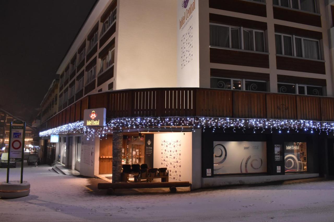 Hotel Central, Spa & Lounge Bar Crans-Montana Exterior foto